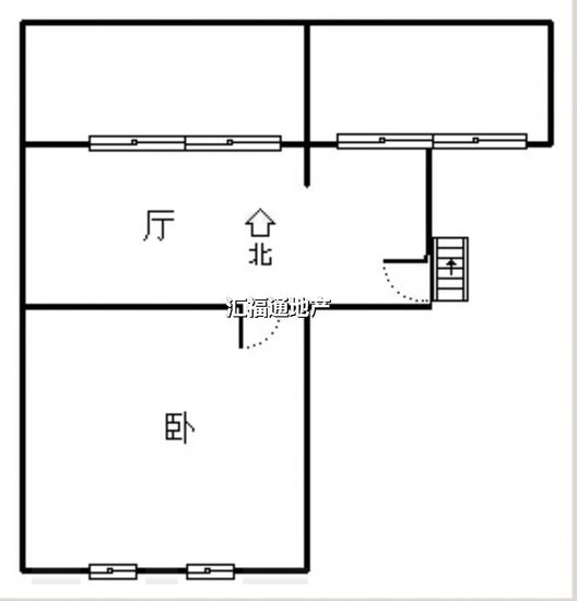 云景城2室2厅1卫户型图