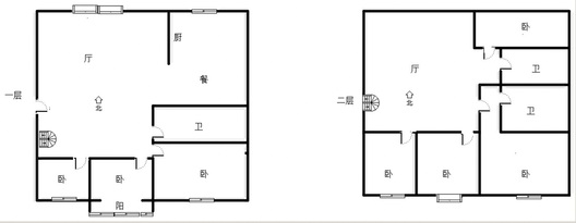 东方家园6室3厅2卫户型图