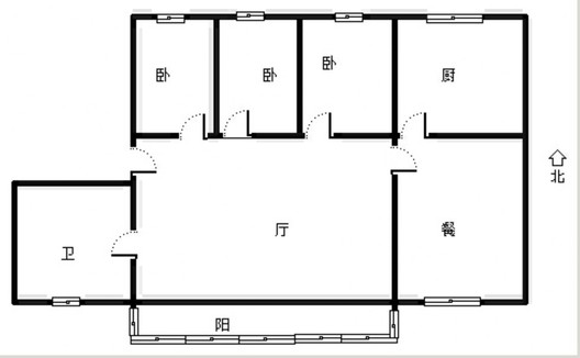 质检站家属院3室2厅1卫户型图