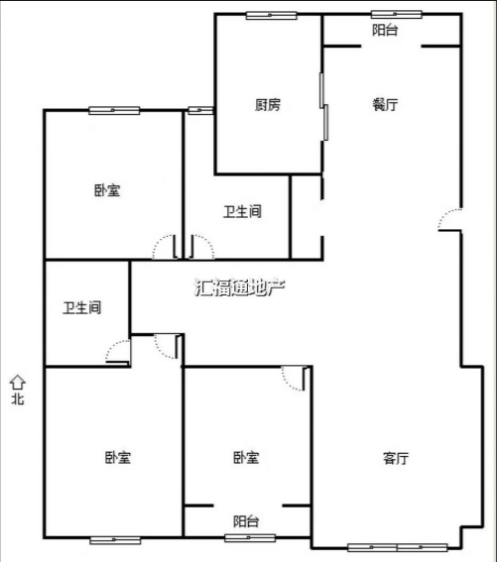 嵘御航城3室2厅2卫户型图
