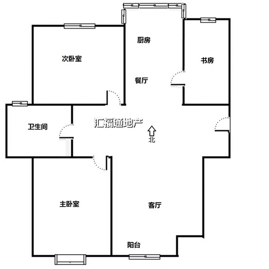 技校家园3室2厅1卫户型图