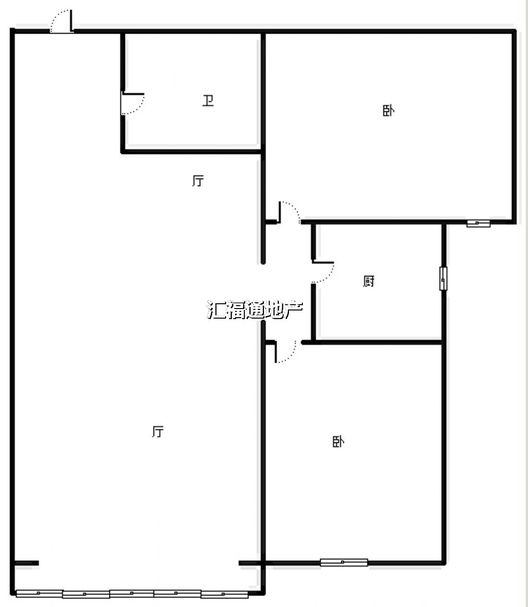 公园壹号2室2厅1卫户型图