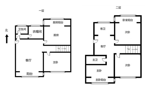 军怡家园4室3厅3卫户型图