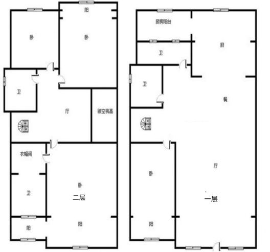 香邑溪谷原墅4室2厅3卫户型图
