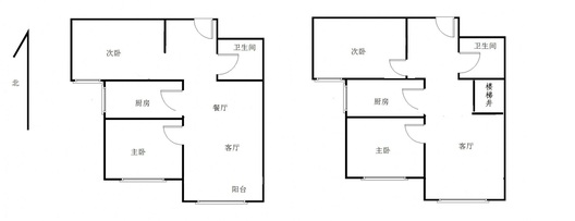 K2狮子城4室2厅2卫户型图