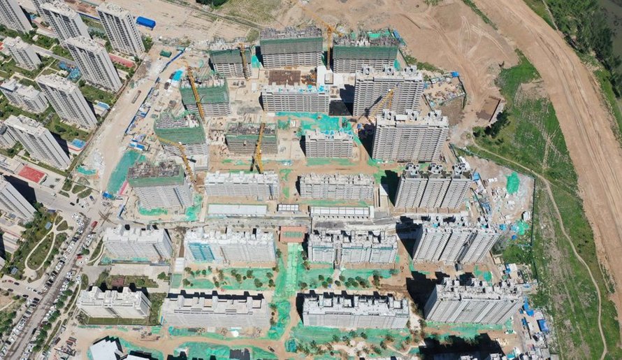 中冶未来城二期工地俯瞰