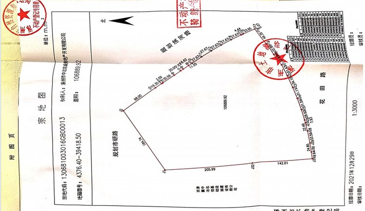 中冶名城宗地图