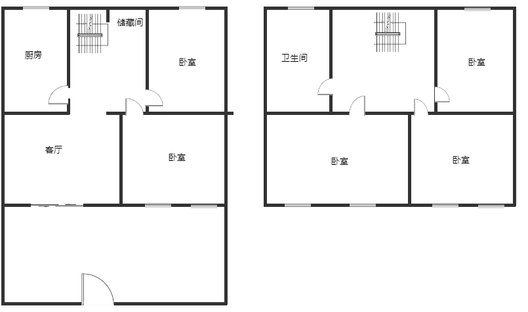 兴泰花园5室1厅1卫户型图