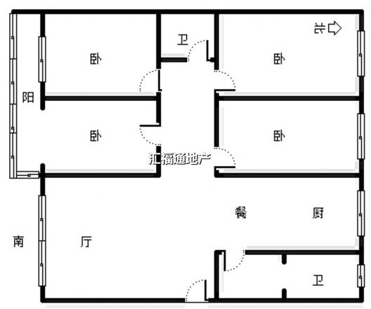 燕赵花园4室2厅2卫户型图