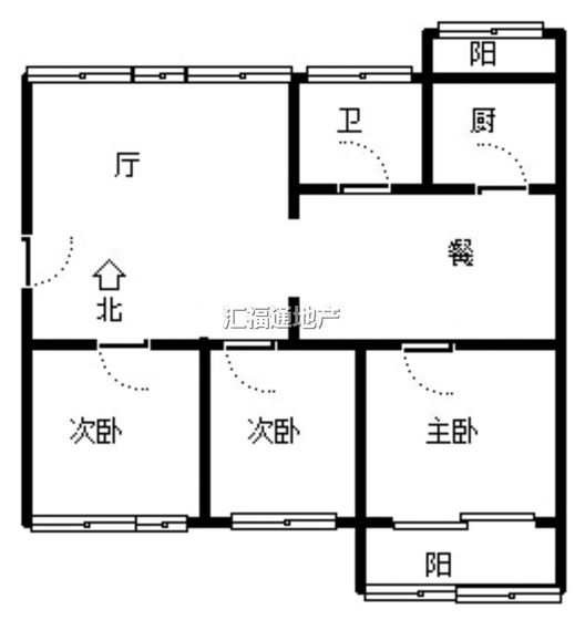 康乐小区3室2厅1卫户型图