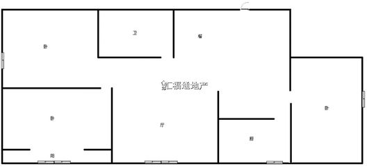 强舜铭城3室2厅1卫户型图
