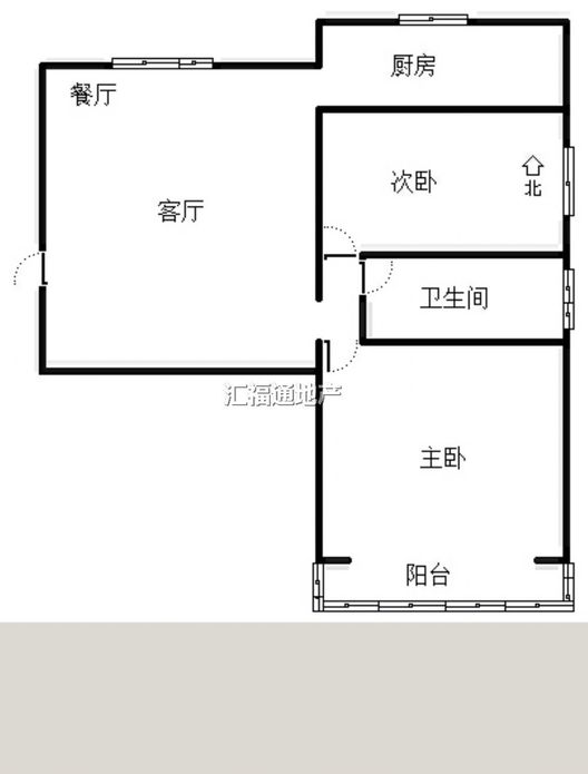 宏远碧罗湾2室1厅1卫户型图