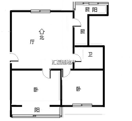 范阳小区2室1厅1卫户型图