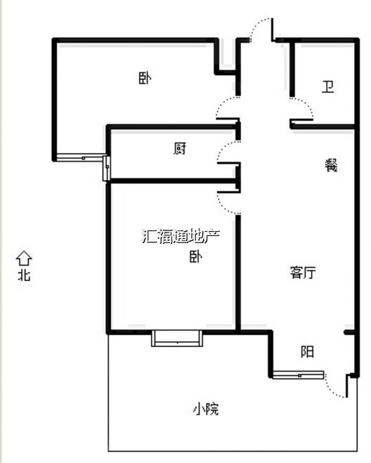 联合七号院2室1厅1卫户型图