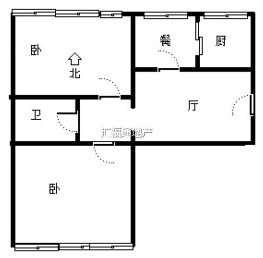 嘉和小区2室1厅1卫户型图