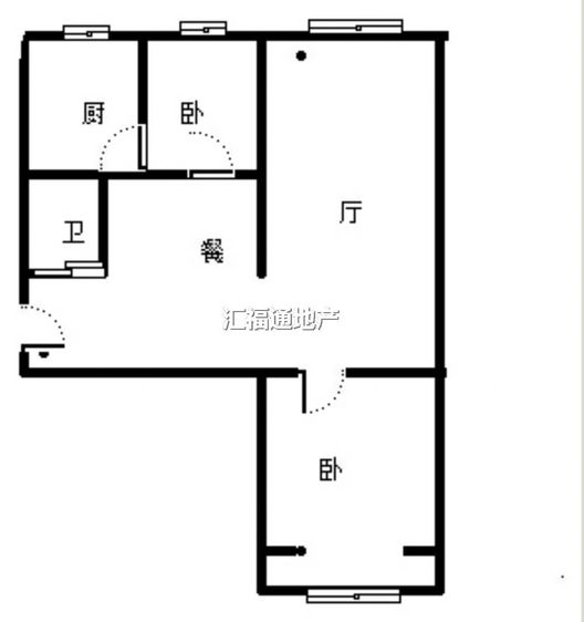 团结小区2室1厅1卫户型图