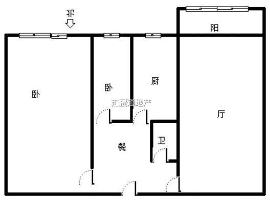 仁和小区2室1厅1卫户型图