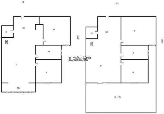 K2狮子城4室2厅2卫户型图