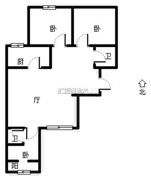 金隅地质嘉园3室2厅2卫户型图