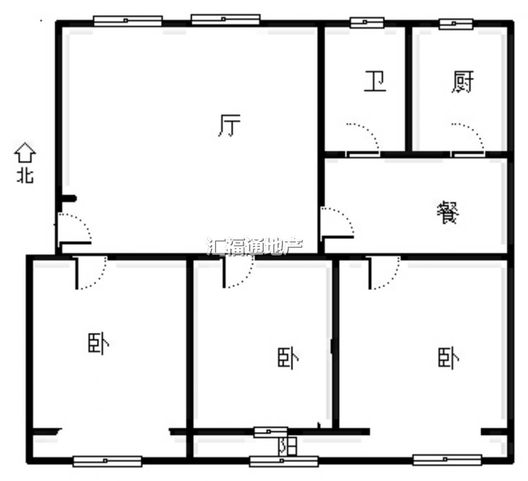 华光小区3室2厅2卫户型图