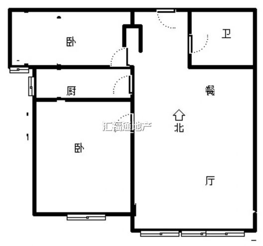 K2狮子城2室1厅1卫户型图