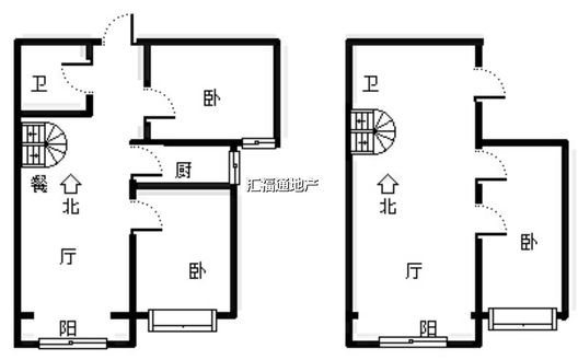 香邑溪谷上园3室3厅2卫户型图