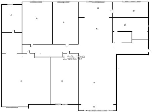 金品时代4室2厅2卫户型图