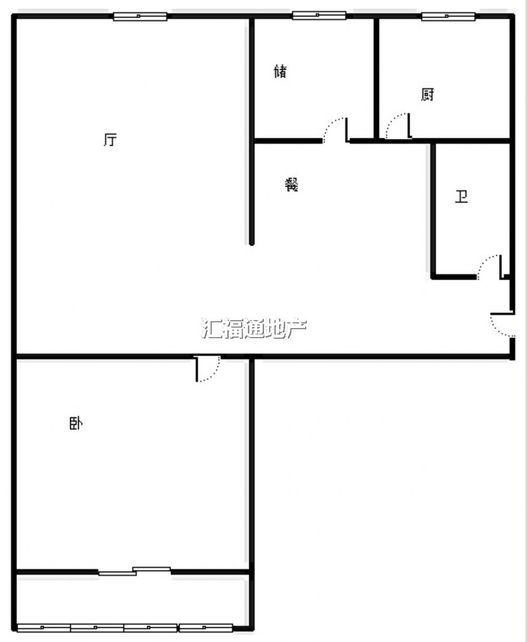 仁和小区2室1厅1卫户型图