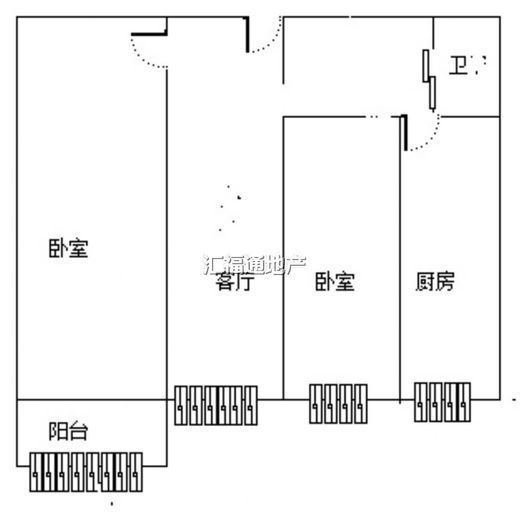 仁和小区1室1厅1卫户型图