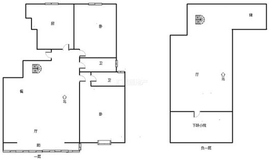 鸿盛凯旋门4室2厅2卫户型图