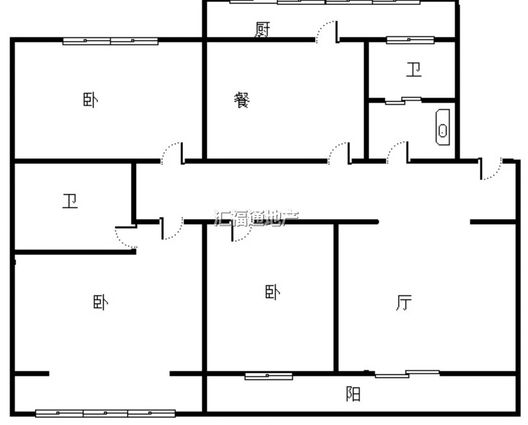 财达证券小区3室2厅2卫户型图