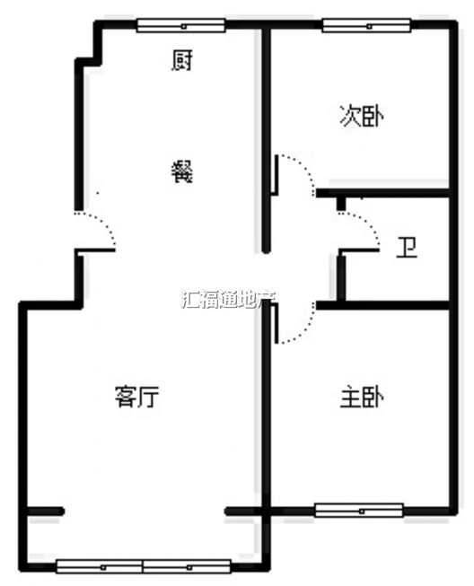 幸福嘉园2室2厅1卫户型图