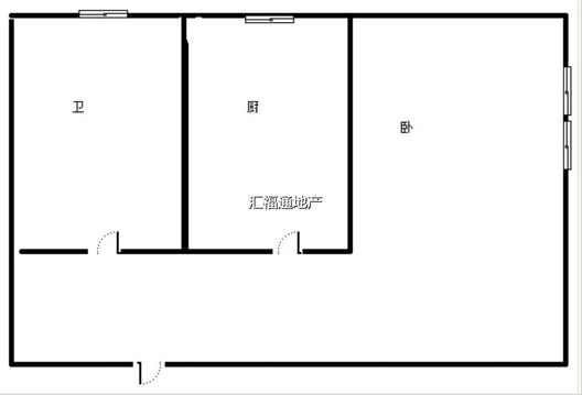 怡安馨居1室0厅1卫户型图