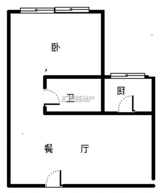 公园壹号1室1厅1卫户型图
