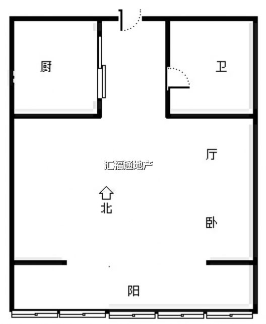 惠友万悦城1室1厅1卫户型图