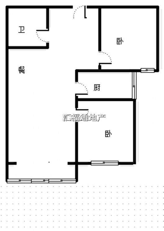 香邑溪谷上园2室1厅1卫户型图