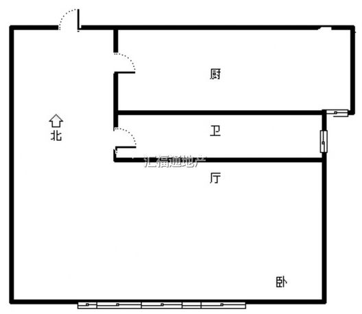 卓悦城北京未1室1厅1卫户型图