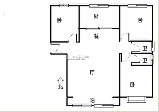 金阳瑞景3室2厅2卫户型图