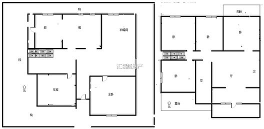 西京都高尔夫别墅4室2厅2卫户型图