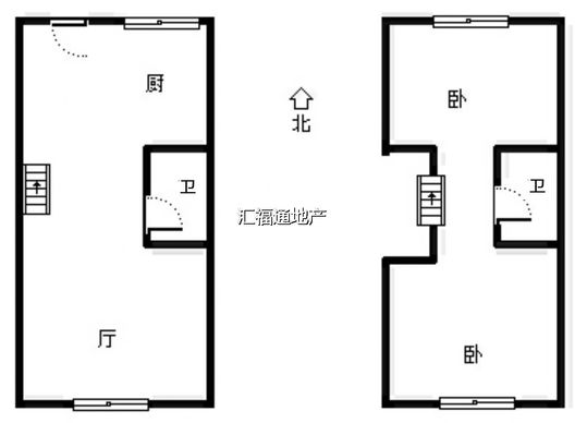 新加坡花园2室1厅1卫户型图