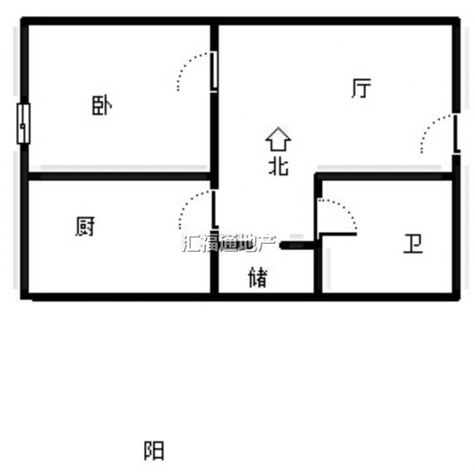 惠友旺角1室1厅1卫户型图