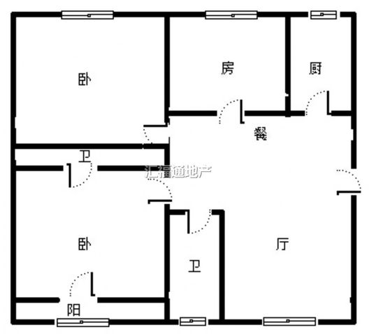 审计局小区3室2厅2卫户型图