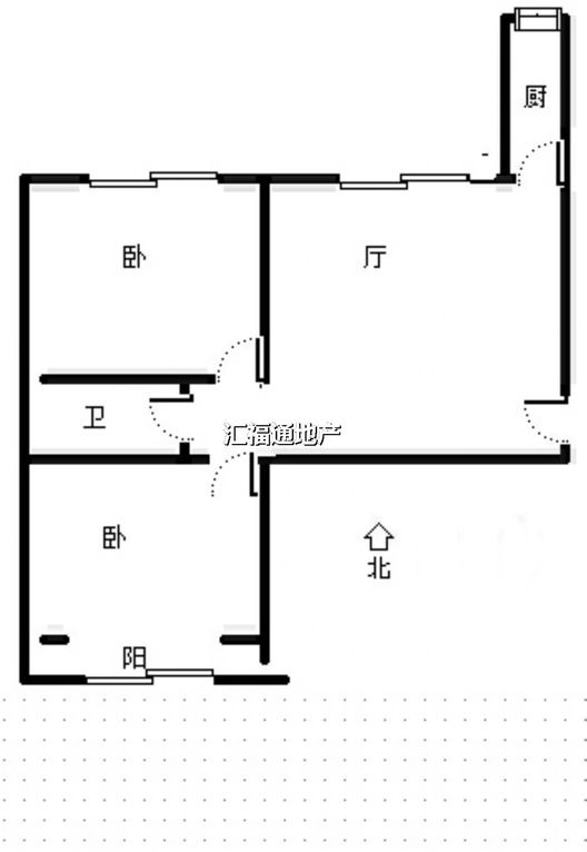 水榭春天2室2厅1卫户型图