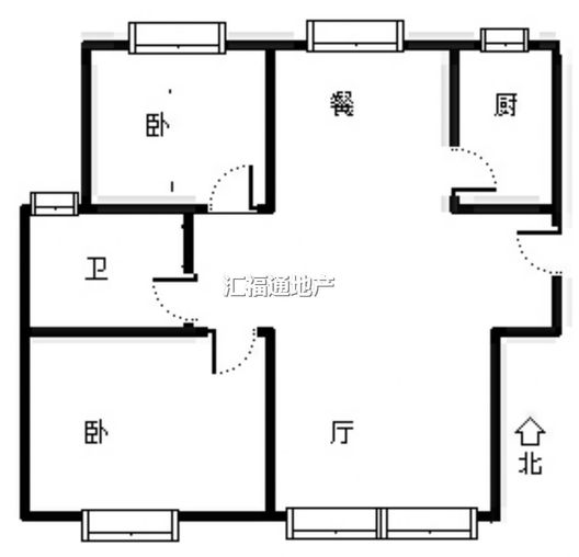 祥云瑞景2室2厅1卫户型图