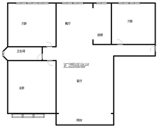 香邑溪谷上园3室2厅1卫户型图
