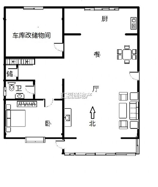 军怡家园4室3厅3卫户型图