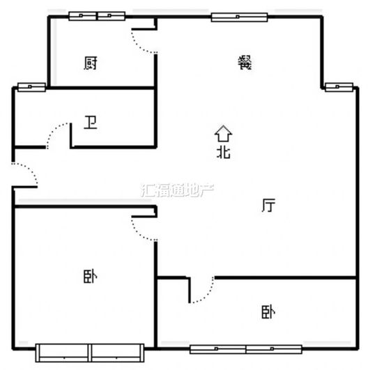永济秀园2室2厅1卫户型图