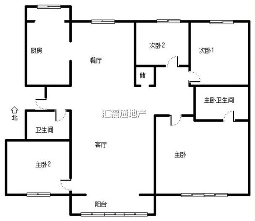 幸福嘉园4室2厅2卫户型图