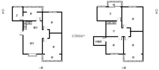 东方家园4室2厅2卫户型图