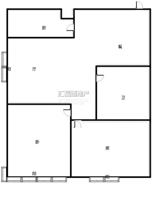 北新家园（锦绣范阳）2室2厅1卫户型图